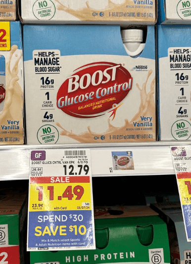 Boost Glucose Control Kroger Shelf Image