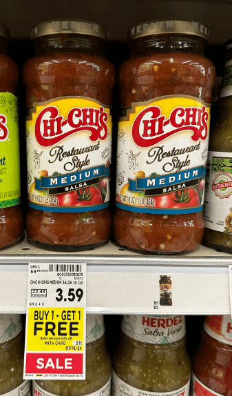 Chi-Chi's Salsa Kroger Shelf Image