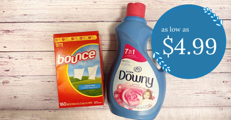 Downy and Bounce Laundry Kroger Krazy