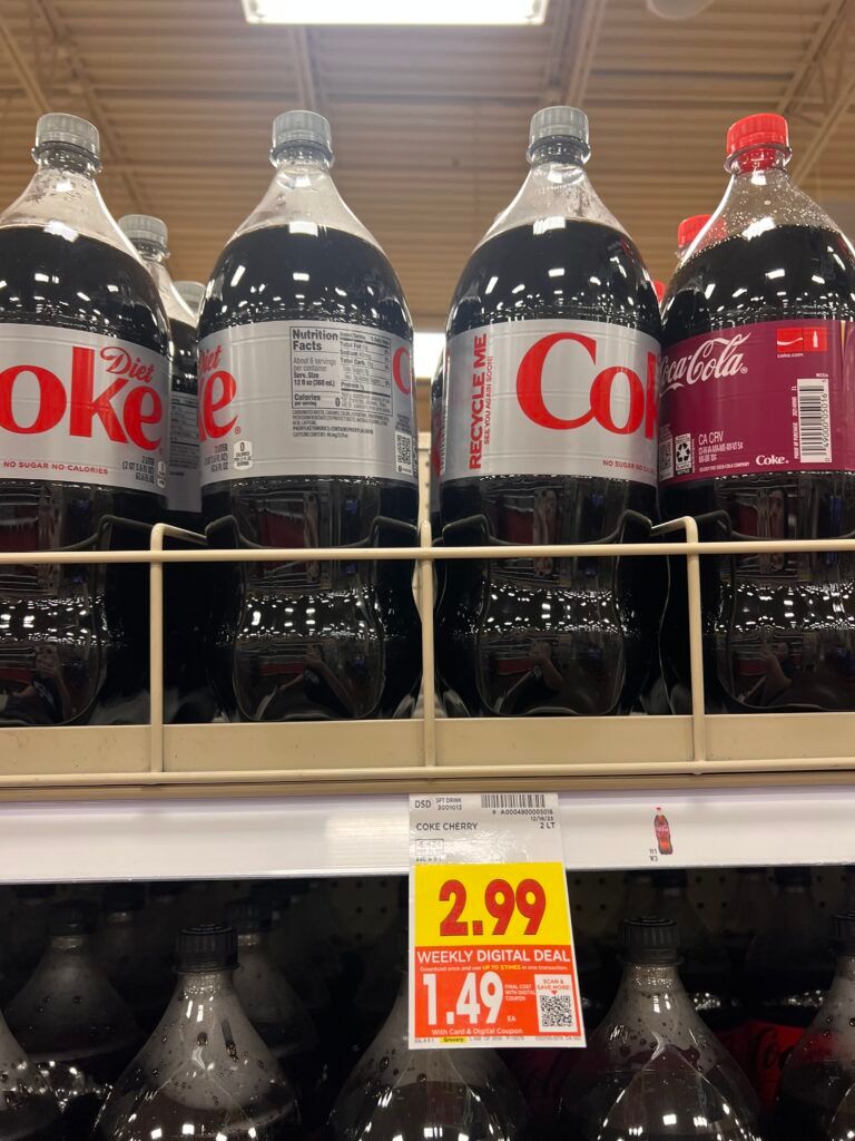 soda 2 liter kroger shelf image