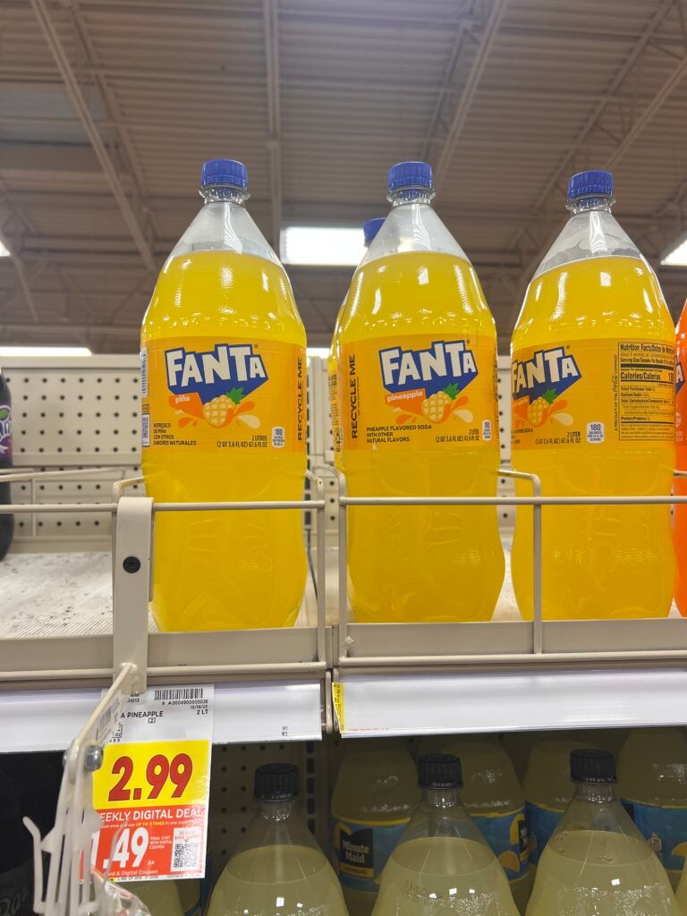 soda 2 liter kroger shelf image