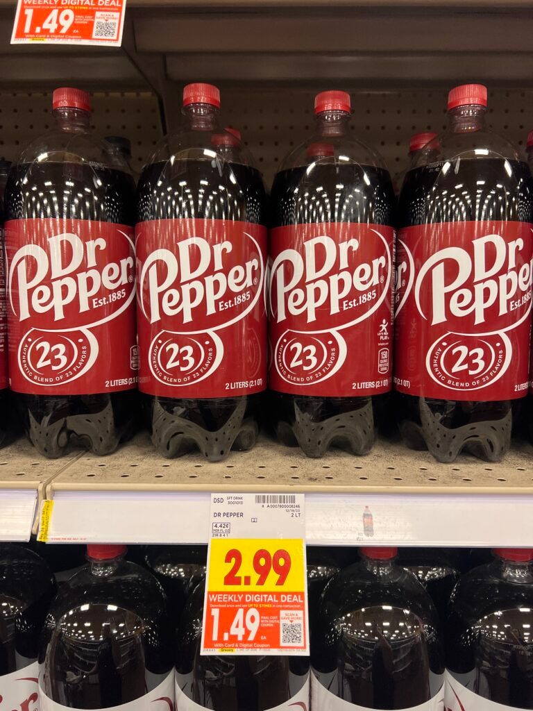 soda 2 liter kroger shelf image