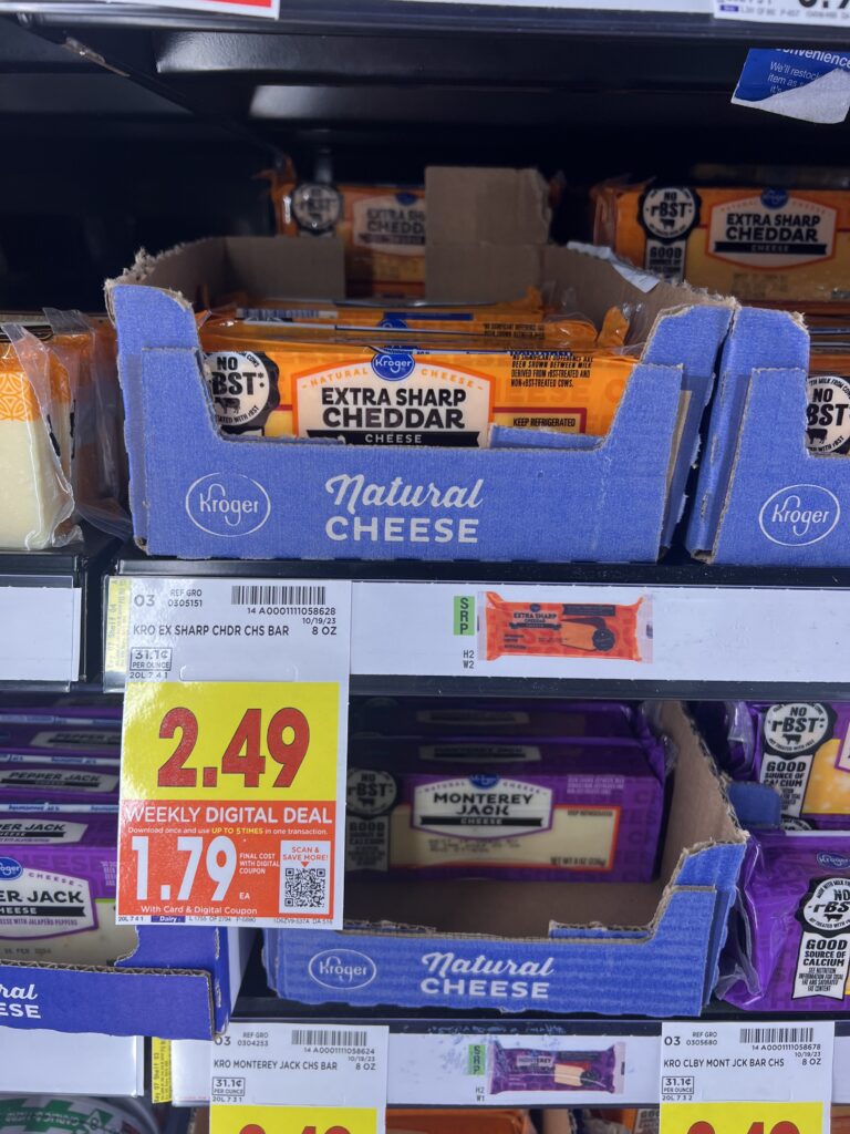 kroger cheese shelf image 22
