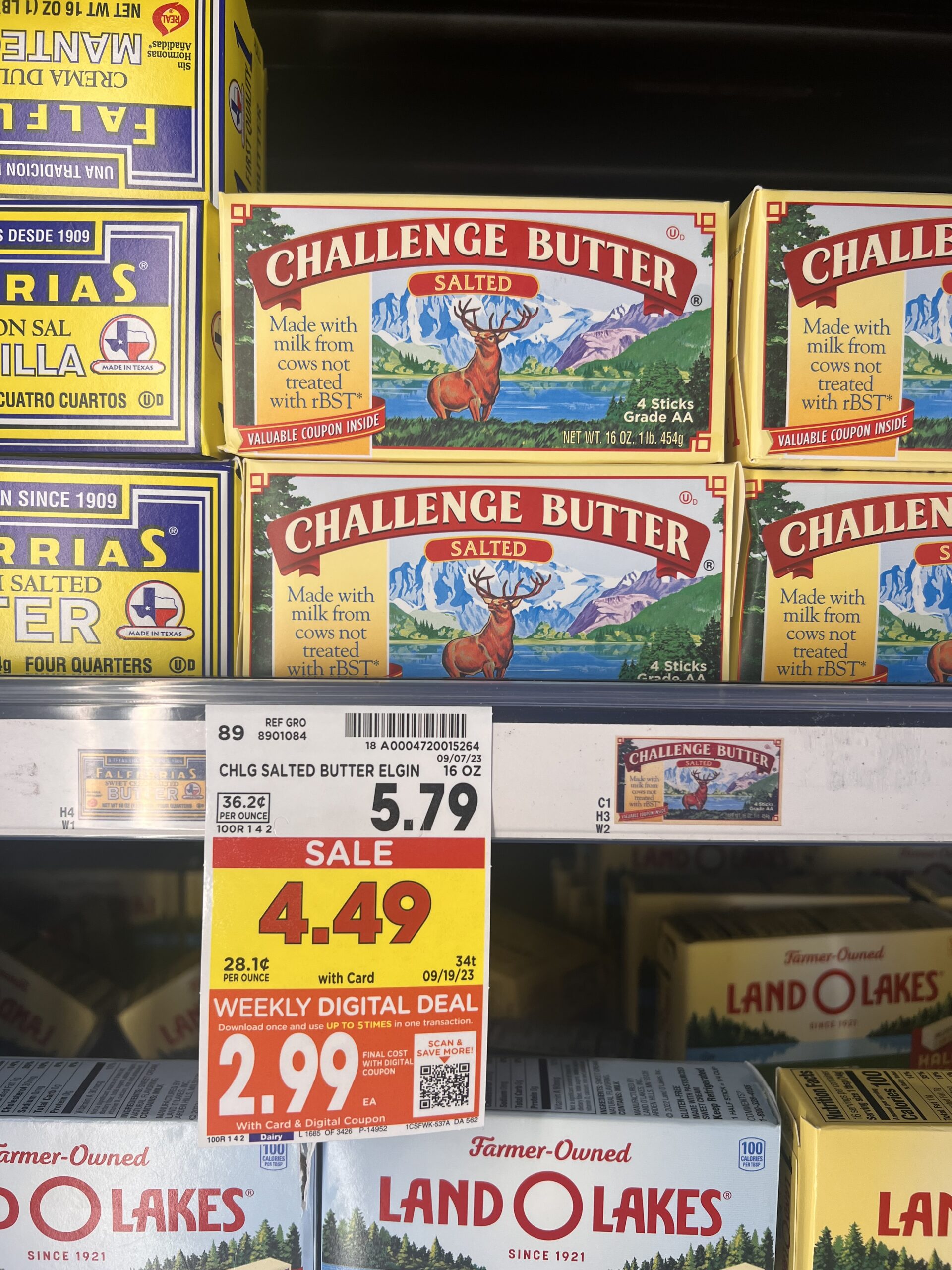 challenge butter kroger shelf image 1