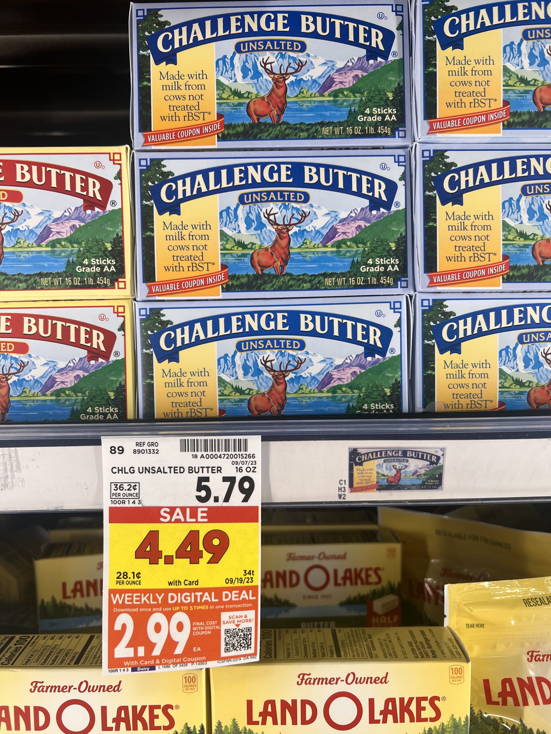 challenge butter kroger shelf image 2