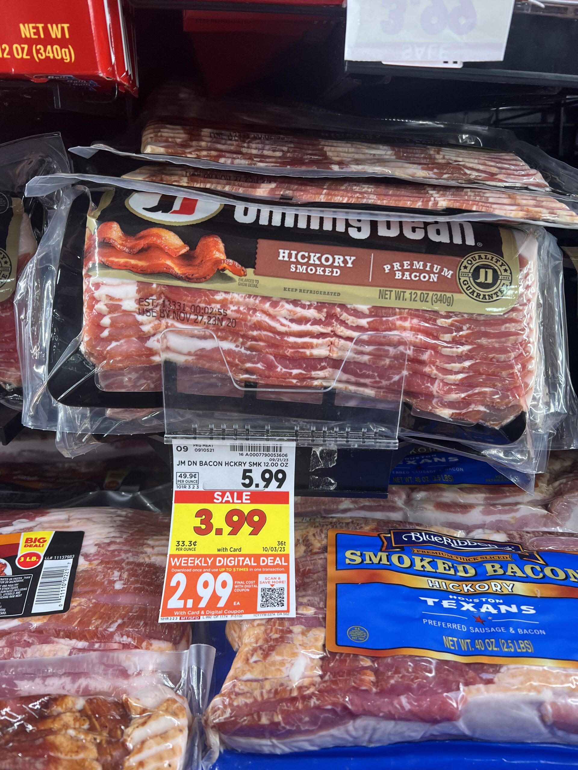 jimmy dean bacon kroger shelf image 3