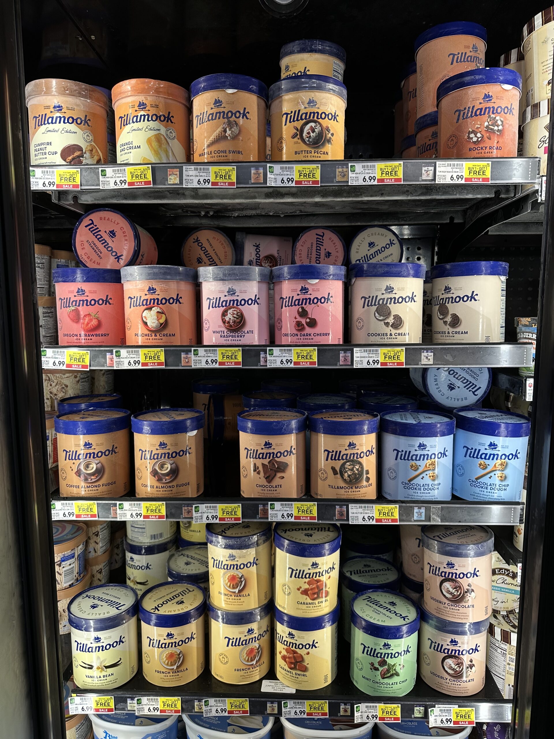 tillamook ice cream kroger shelf image 1