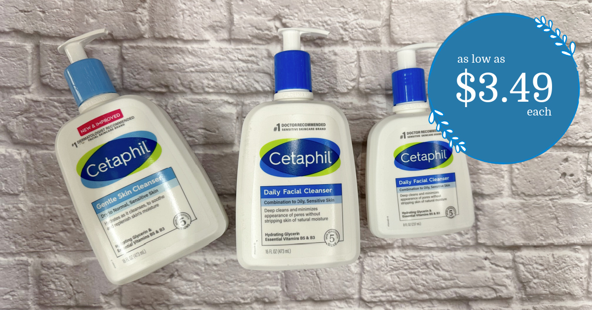 Cetaphil Daily Facial Cleanser is as low as $3.49 at Kroger