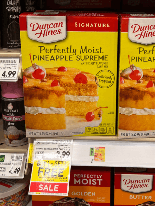 Duncan Hines Cake and Brownie Mixes Kroger Shelf Image