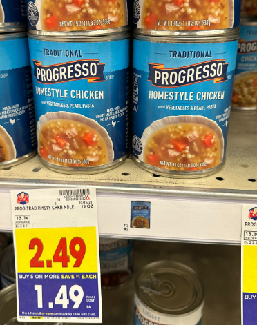 Progresso Soup Kroger Shelf Image