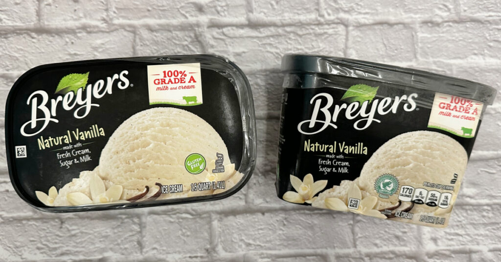 Breyers Natural Vanilla Snack Cups Ice Cream, 10 ct - Kroger