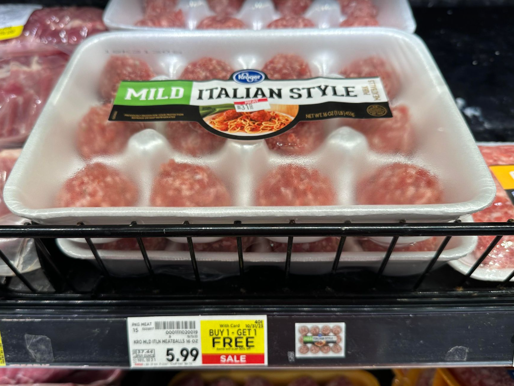 Kroger Italian Style Meatballs Shelf Image
