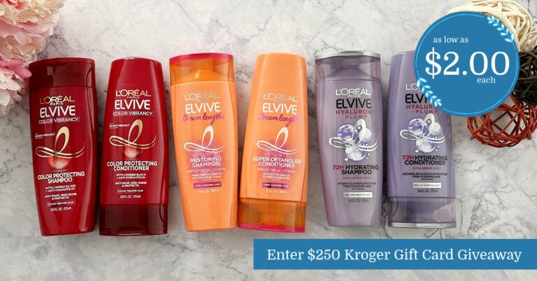 {NEW COUPONS} L’Oreal Paris Elvive Shampoo and Conditioner is $2.00 ...