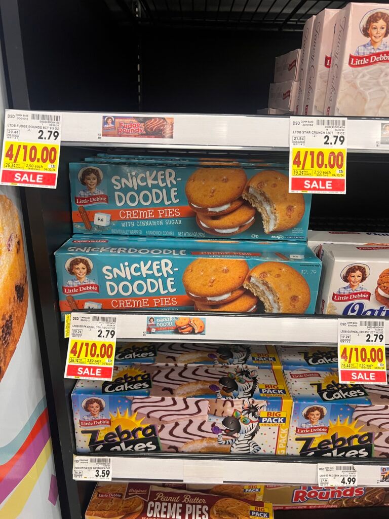 Little Debbie Snacks Kroger Shelf Image