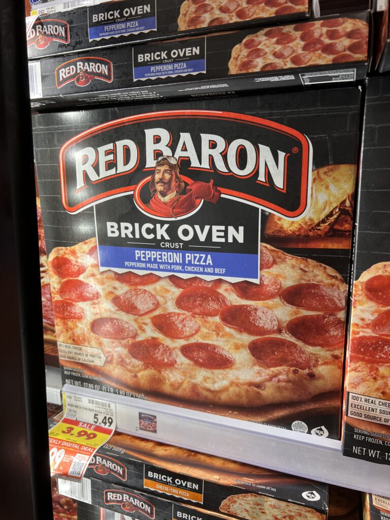 red baron pizza kroger shelf image 2