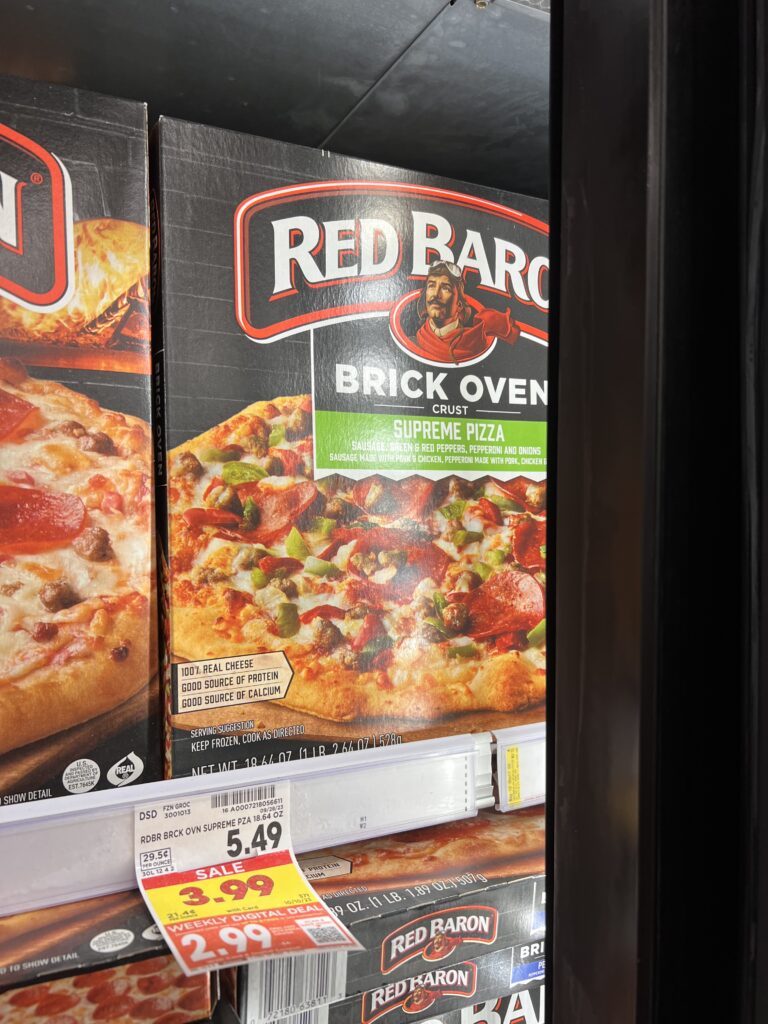 red baron pizza kroger shelf image 4