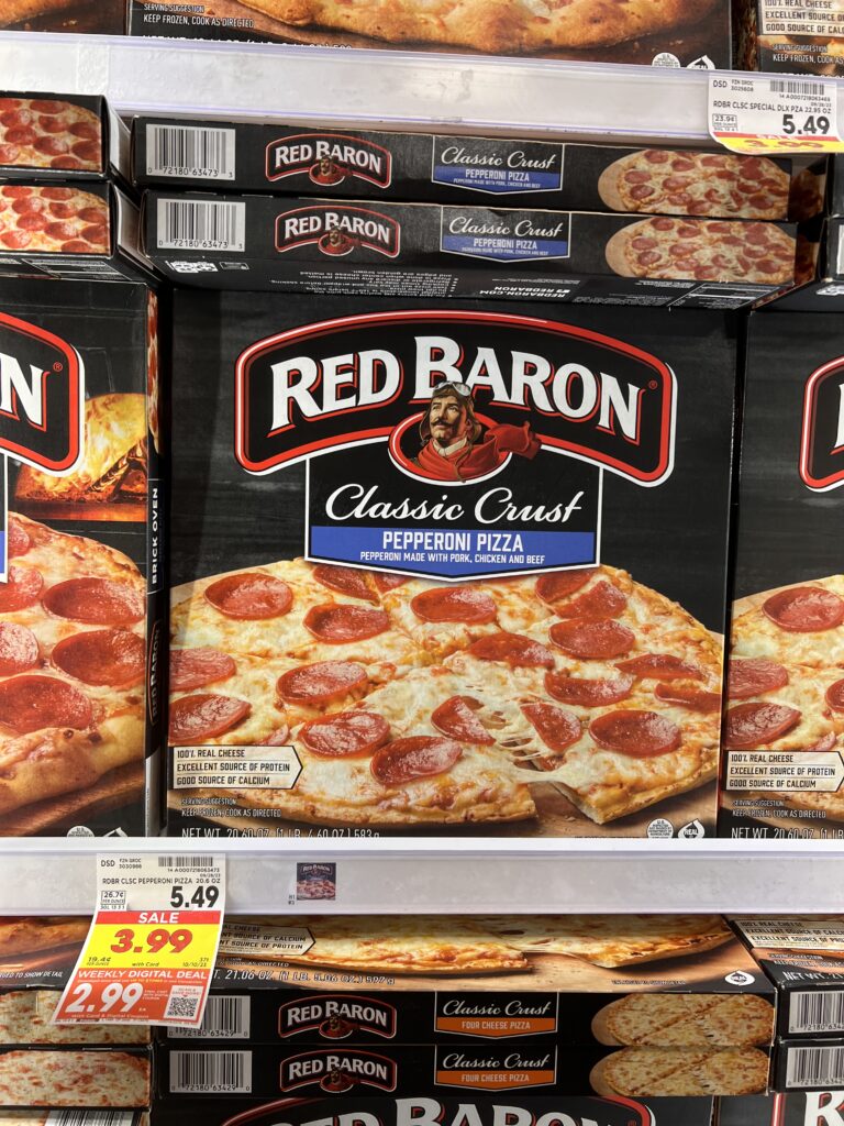 red baron pizza kroger shelf image 6