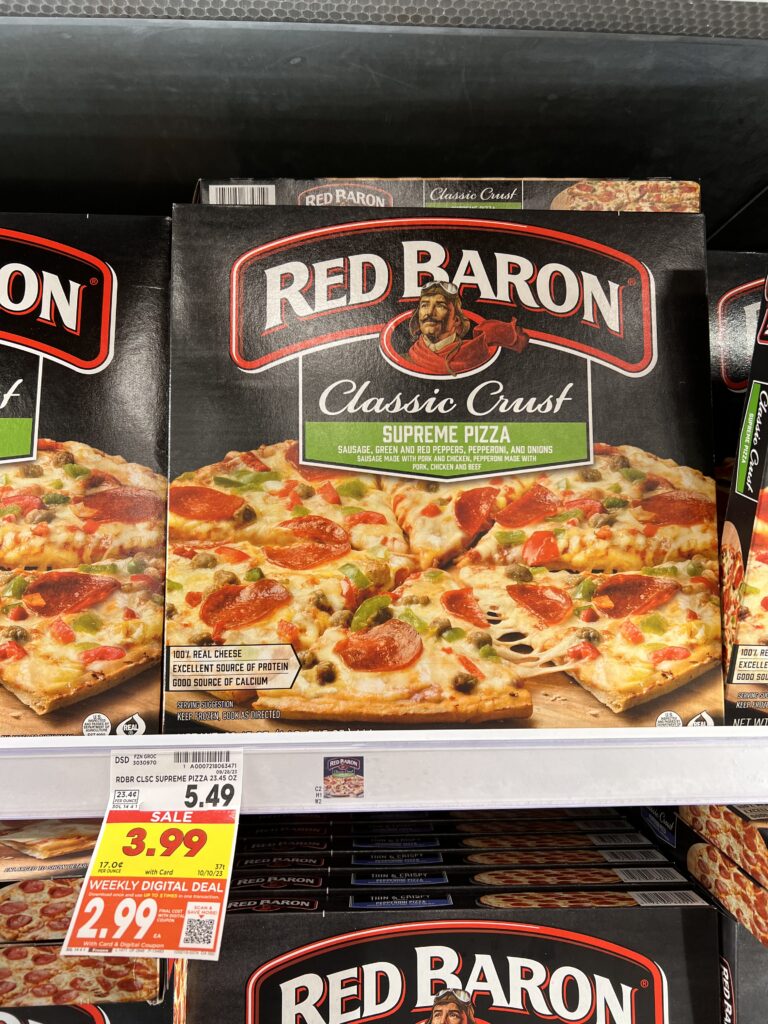 red baron pizza kroger shelf image 8