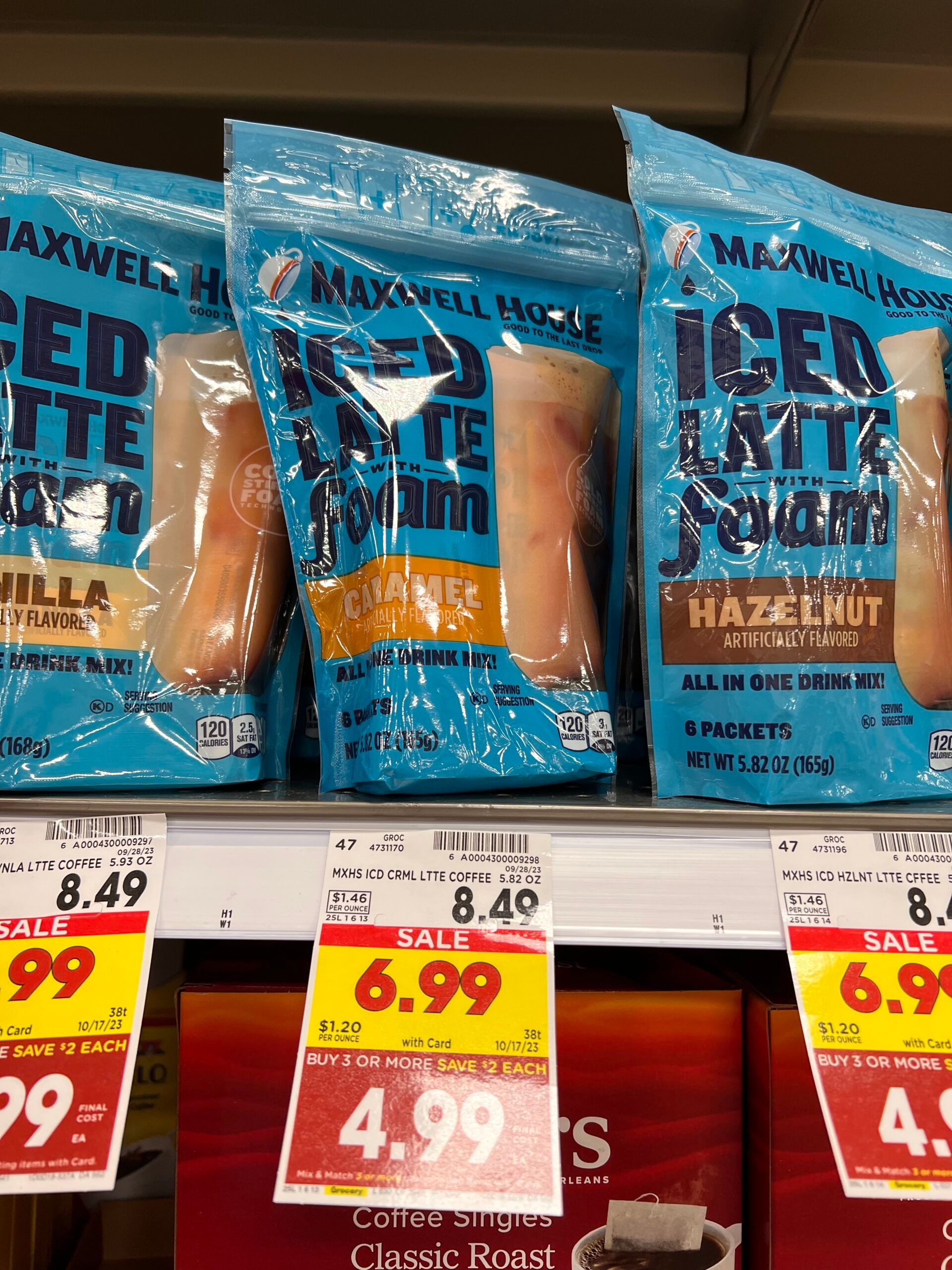 maxwell house kroger shelf image 2