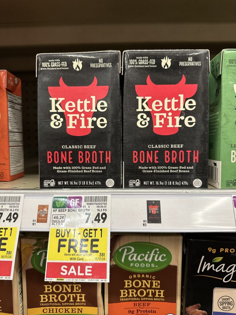 kettle & fire broth kroger shelf image 2