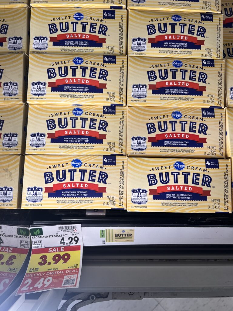 kroger butter shelf image 1