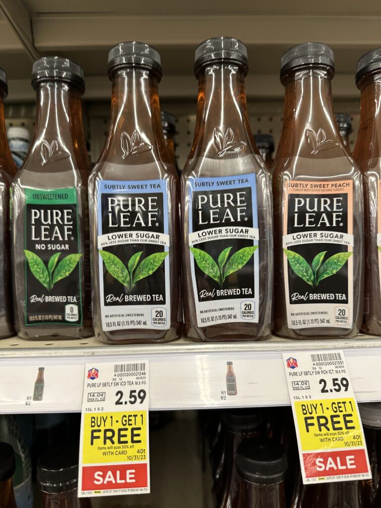 pure leaf tea kroger shelf image 4