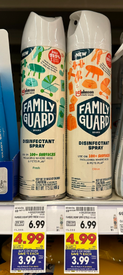 family guard disinfectant spray kroger shelf image