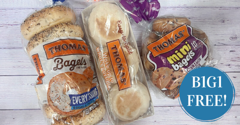 thomas muffins, bagels and mini bagels kroger krazy