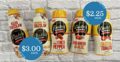 Duke's Flavored Mayo and Coleslaw Sauce Kroger Krazy