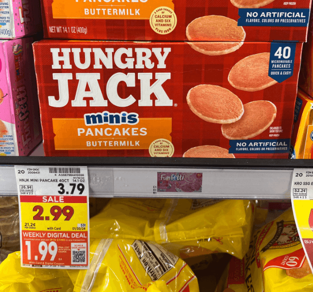 Hungry Jack Pancakes Kroger Shelf Image