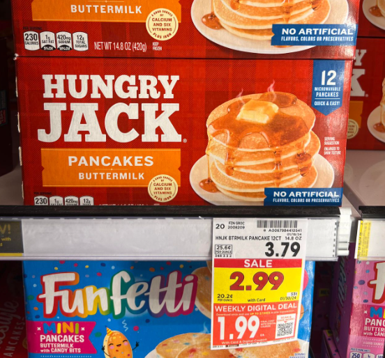 Hungry Jack Pancakes Kroger Shelf Image