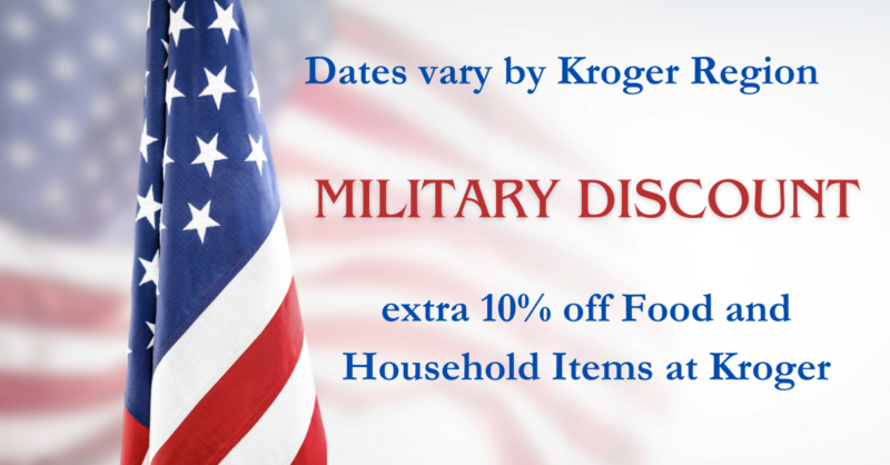 Military Discount Kroger Krazy