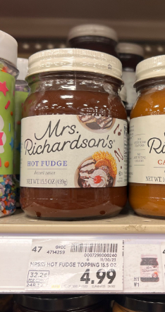 Mrs. Richadson's Hot Fudge Sauce Kroger Shelf Image