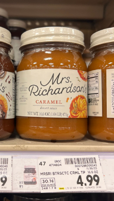 Mrs. Richardson's Caramel Sauce Kroger Shelf Image 2