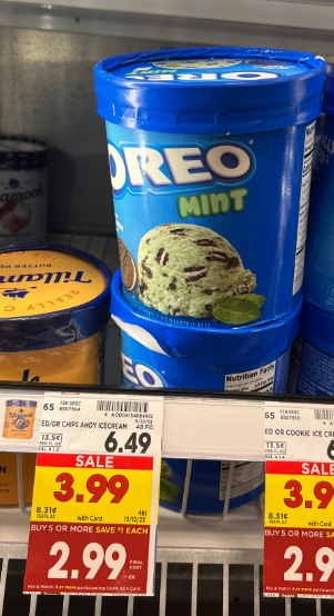 Oreo Mint Ice Cream Kroger Shelf Image
