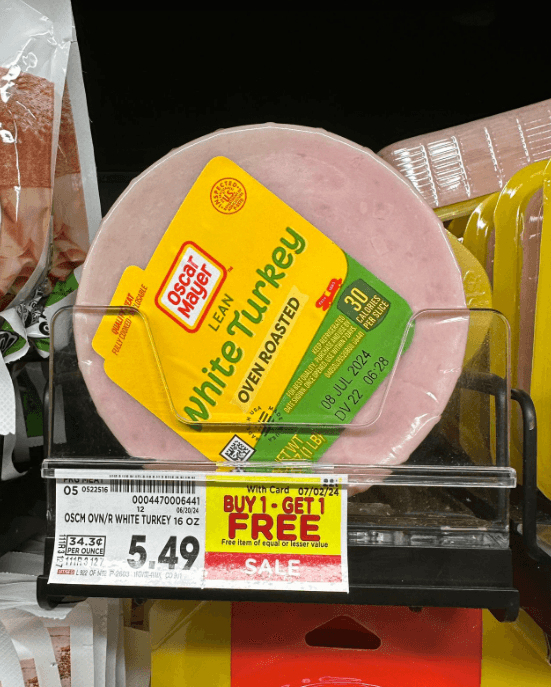 Oscar Mayer Lunch Meat Kroger Shelf Image
