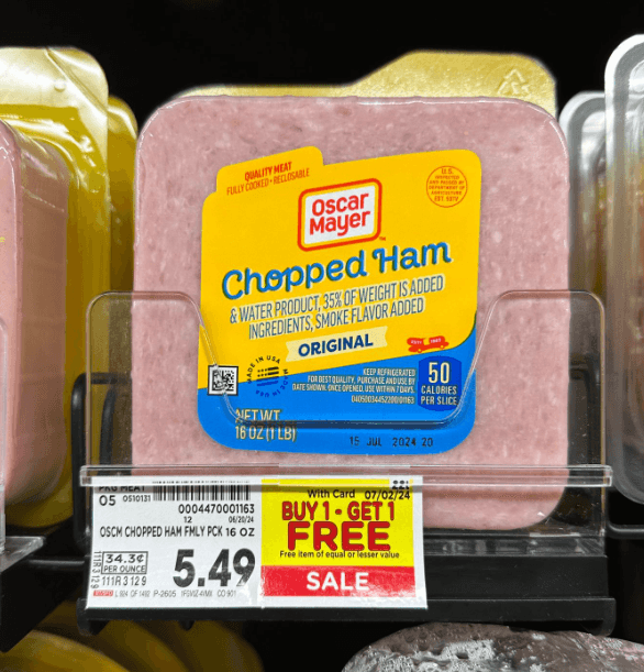 Oscar Mayer Lunch Meat Kroger Shelf Image