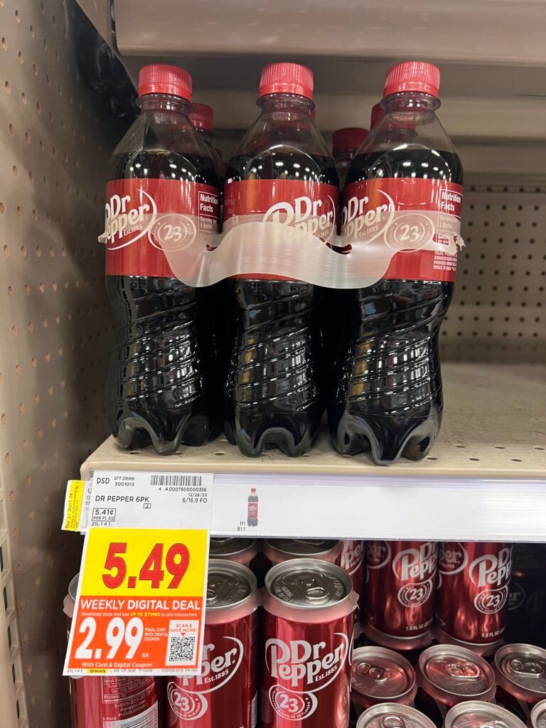 6 pack soda kroger shelf image 