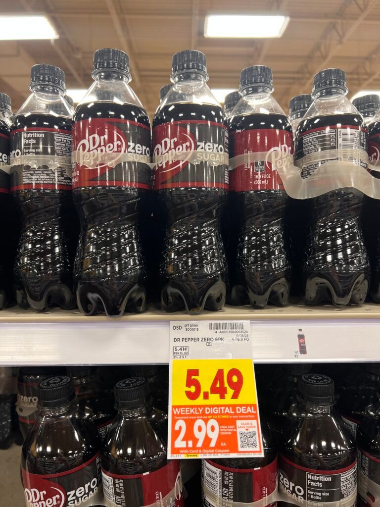 6 pack soda kroger shelf image 