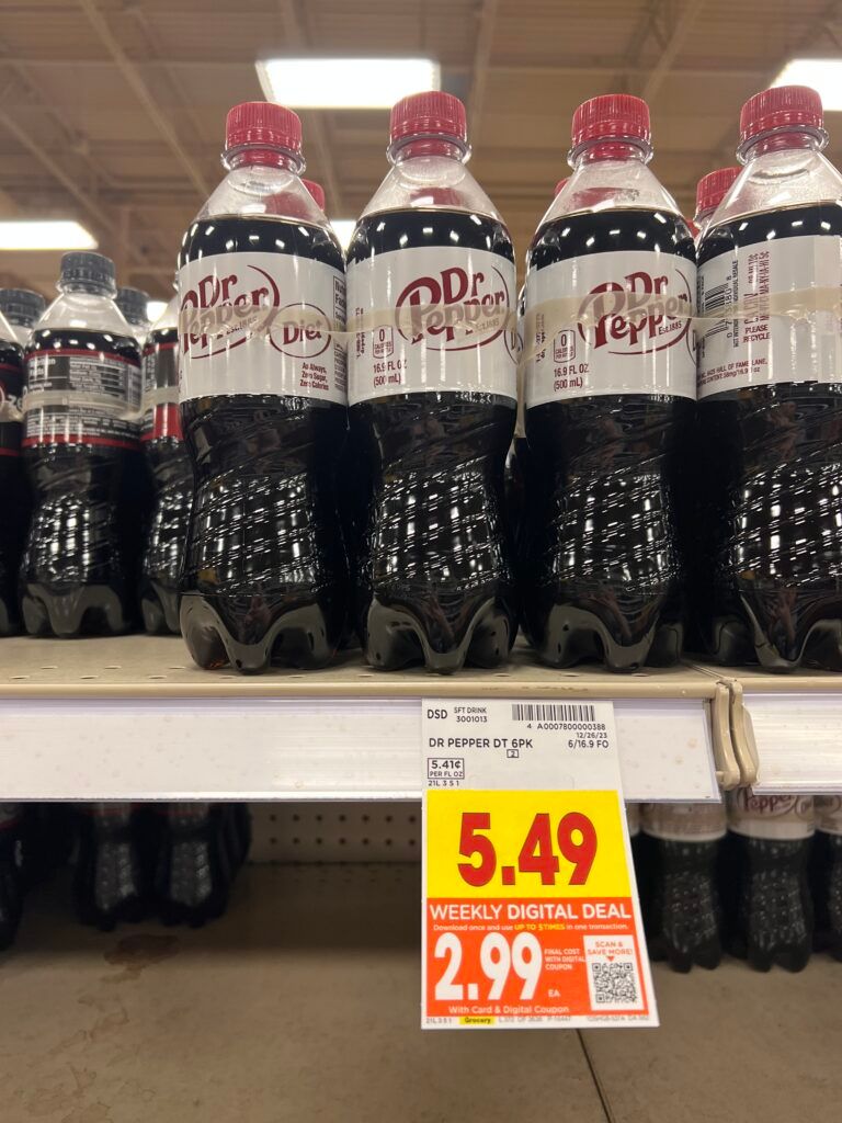 6 pack soda kroger shelf image 