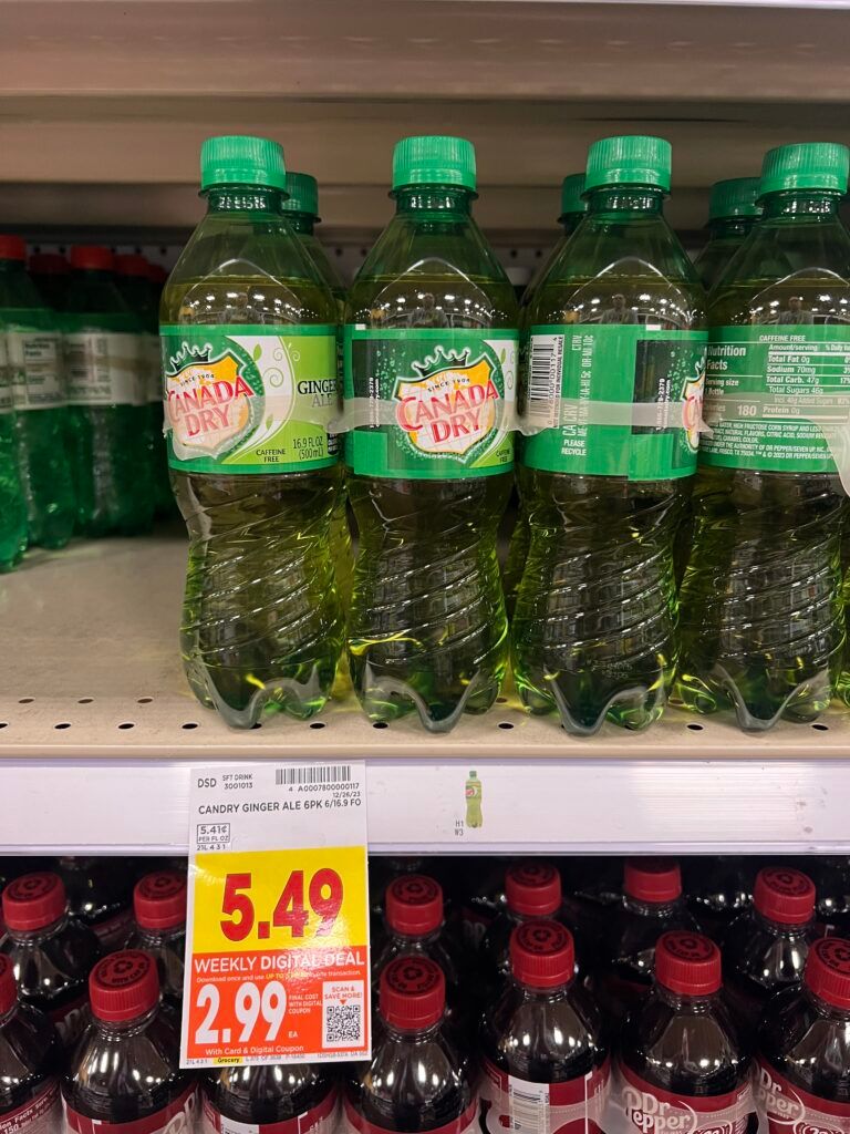 6 pack soda kroger shelf image 