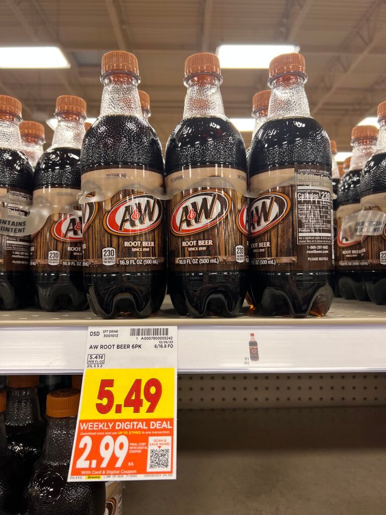 6 pack soda kroger shelf image 