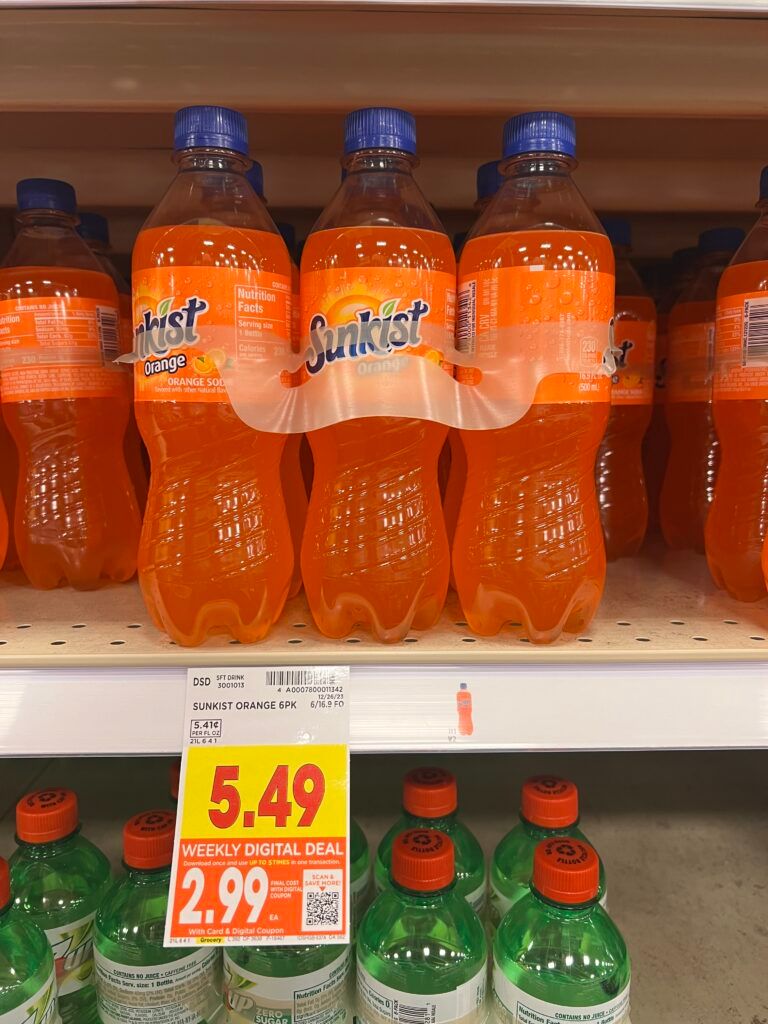 6 pack soda kroger shelf image 