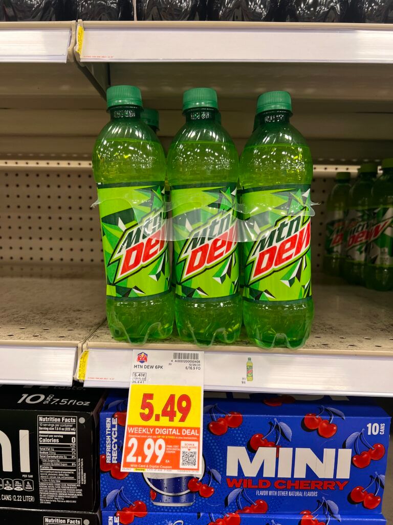 6 pack soda kroger shelf image 