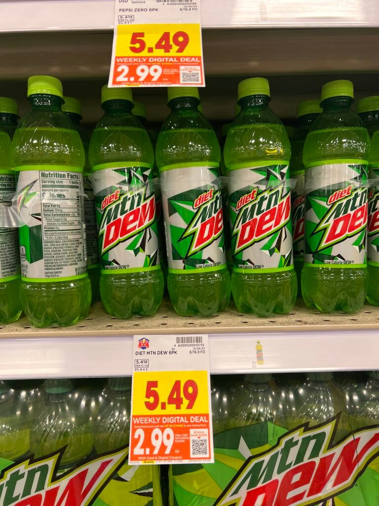 6 pack soda kroger shelf image 