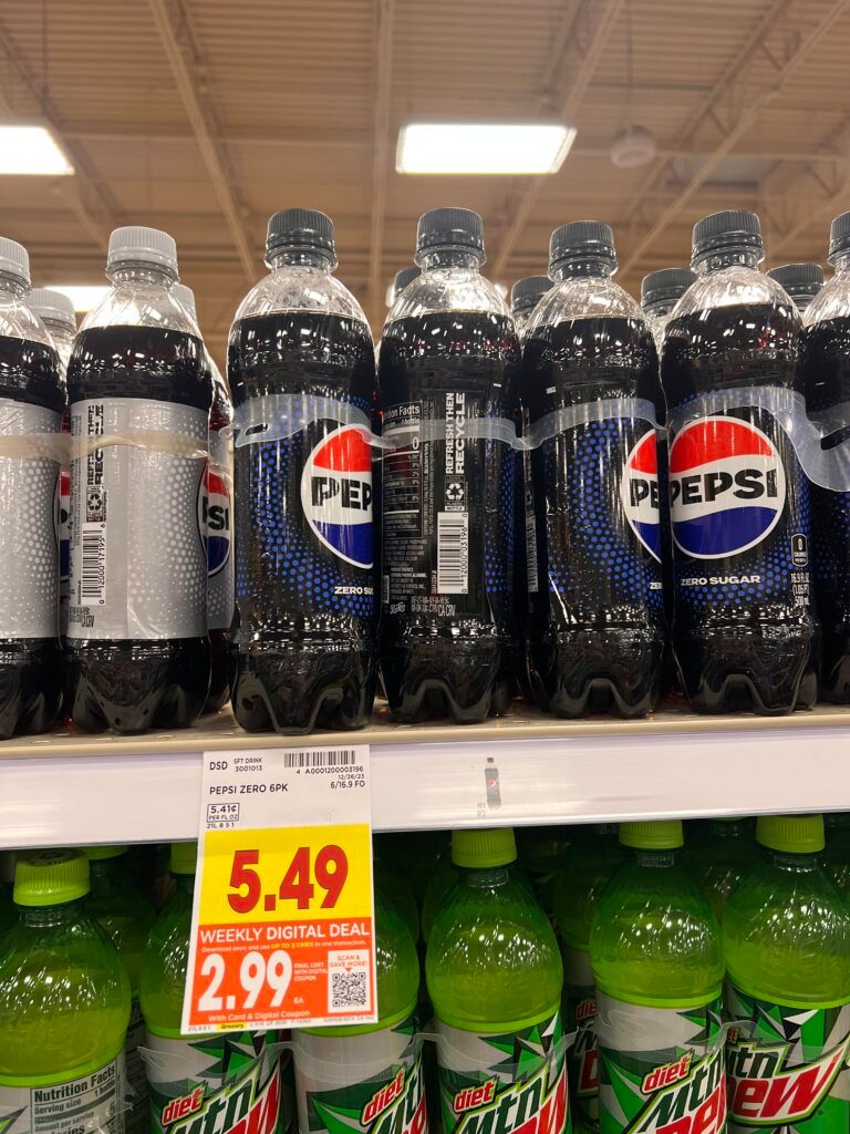 6 pack soda kroger shelf image 