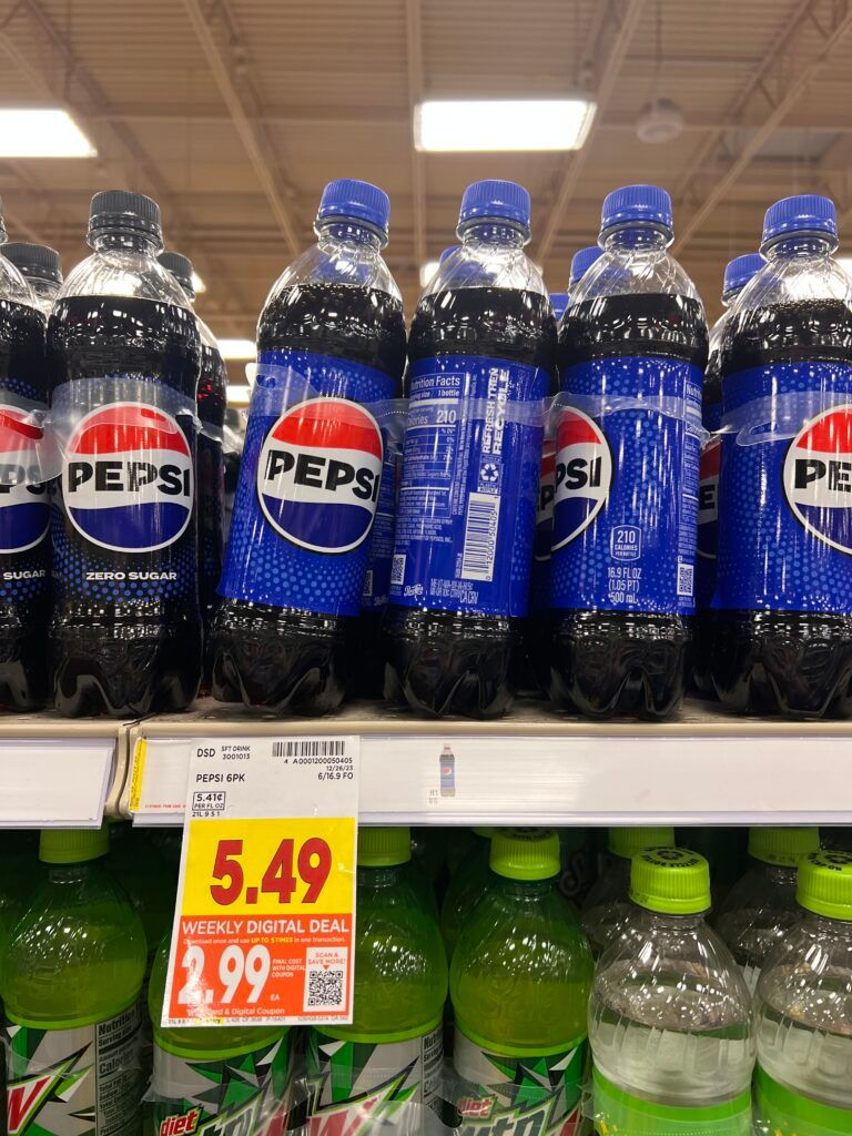 6 pack soda kroger shelf image 