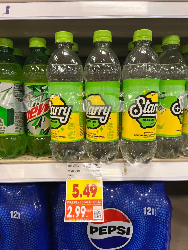 6 pack soda kroger shelf image 