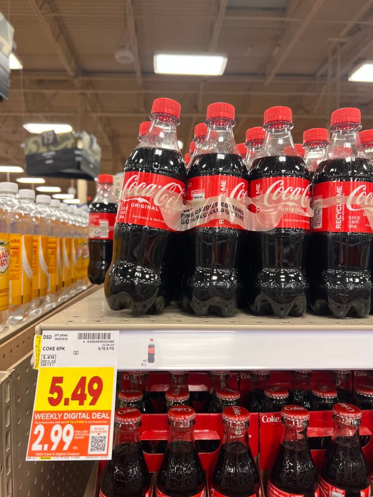 6 pack soda kroger shelf image 
