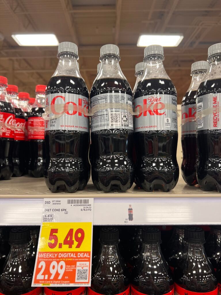 6 pack soda kroger shelf image 